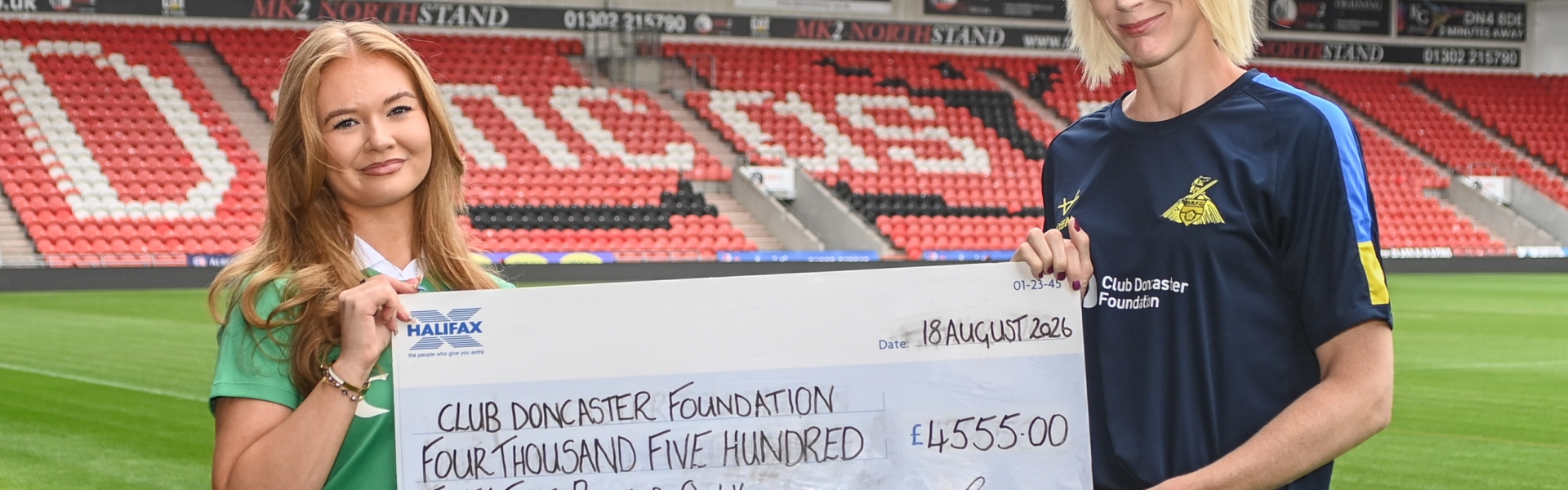 Record-breaking Doncaster Rovers fourth shirt raises more than £4,500 for Club Doncaster Foundation.