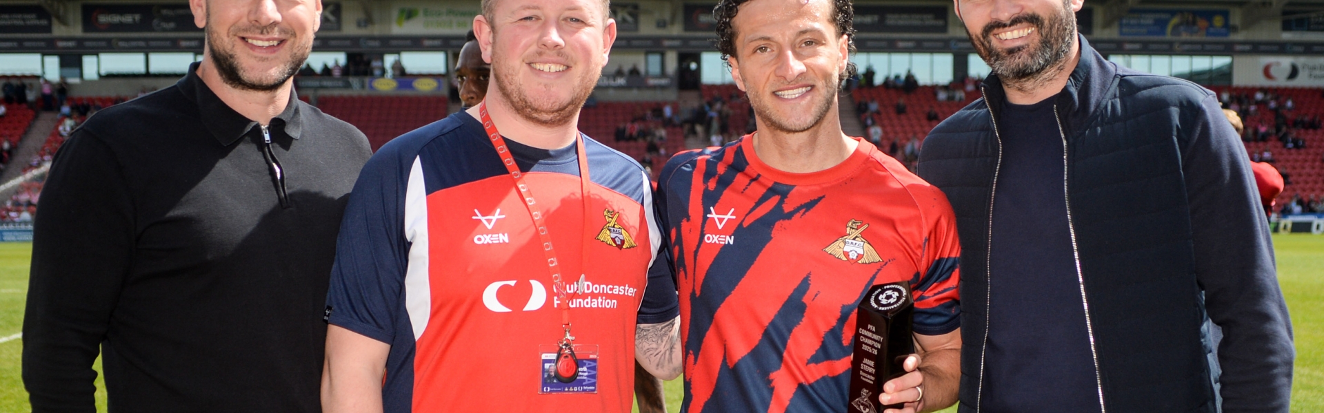 Jamie Sterry named as PFA Community Champion for 25/26 season