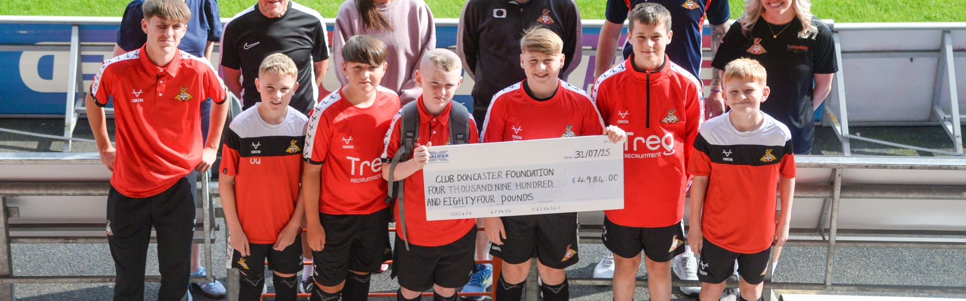 Club Doncaster Foundation and Club Doncaster Academy collectively raise over £5k in fundraising Pitch 2 Peak challenge