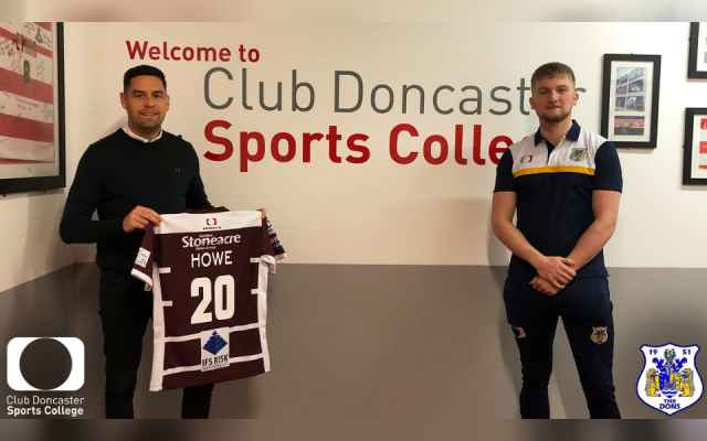 Club Doncaster Sports College extend sponsorship of current degree student and Dons player Ben Howe 
