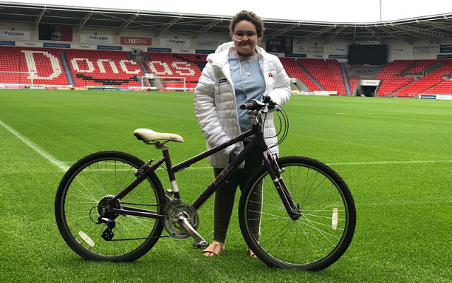 'She’s been out on the bike and had a really good time': Georgia, 13, takes advantage of Foundation’s cycle hire scheme