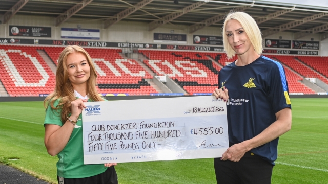 Record-breaking Doncaster Rovers fourth shirt raises more than £4,500 for Club Doncaster Foundation.