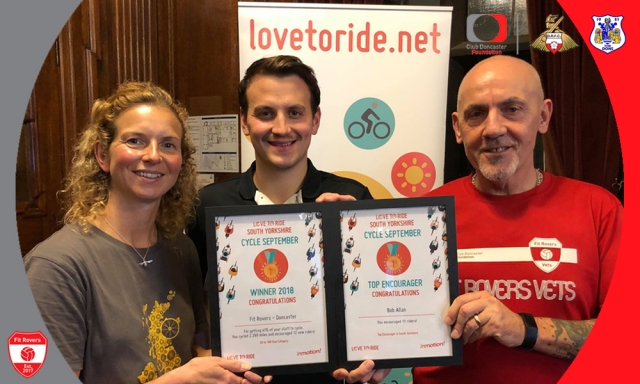 Fit Rovers awarded top prize at Love to Ride UK celebration event