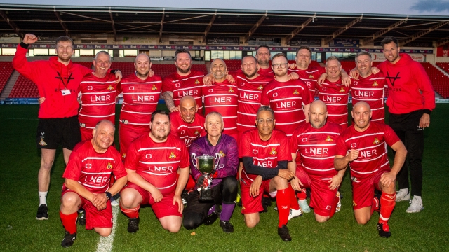 Club Doncaster Foundation kick off yearly play on the pitch events with annual Fit Rovers game