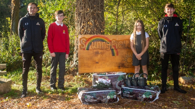 The Foundation donate gardening supplies to partner school to help with community project