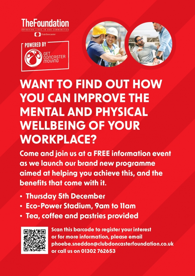 Club Doncaster Foundation to launch new workplace course through success of award winning Fit Rovers projects