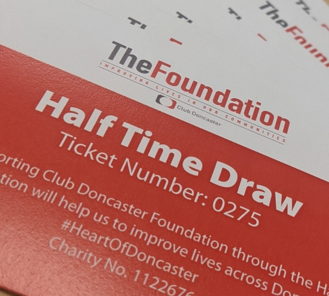 Half Time Draw for Rovers v Lincoln City 