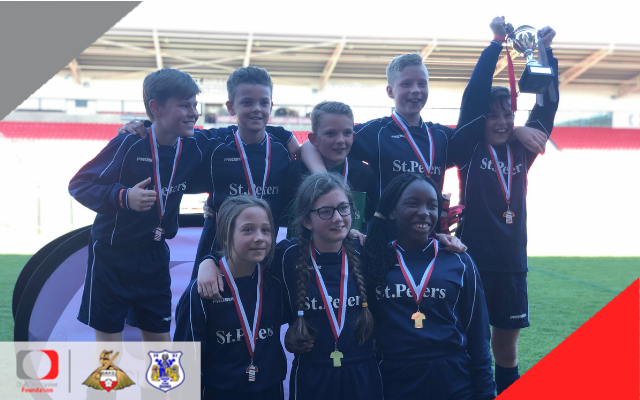 St Peter's and Ackworth Juniors win play on the pitch tournaments at the Keepmoat