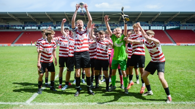 Club Doncaster Sports College retain Varsity trophies for 2025, as annual Varsity event provides over 100 students opportunity to play at the home of League Two champions