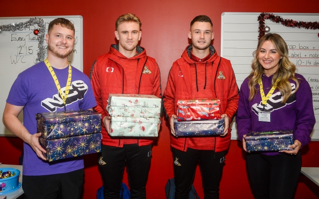 NCS Changemakers package over 60 shoe boxes for children in need this Christmas