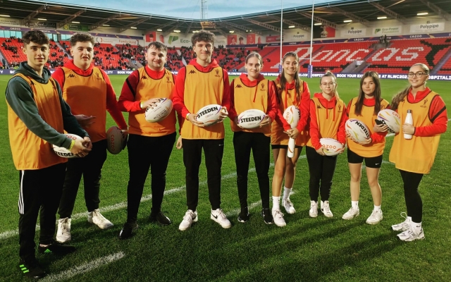 Sports College students become ball crew for Rugby League World Cup