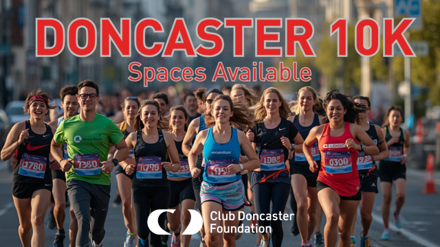 Be part of the movement, with free spaces for the Doncaster 10K