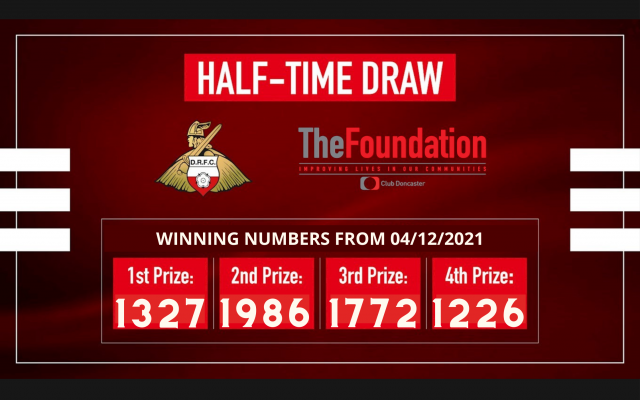 Half Time Draw Results - 11 December 