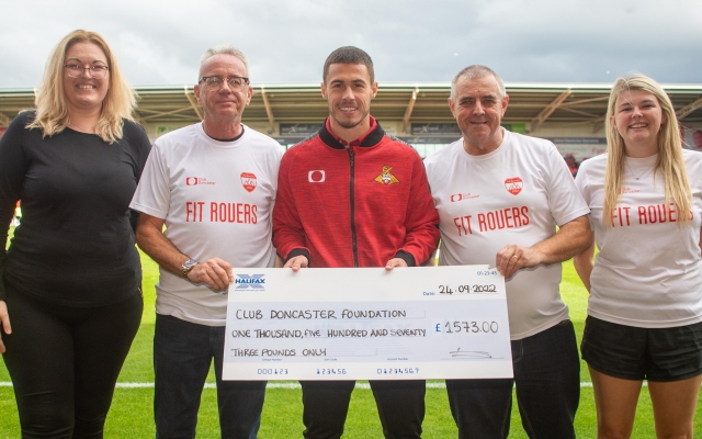 Fit Rovers vets duo raise £1,573 for Club Doncaster Foundation
