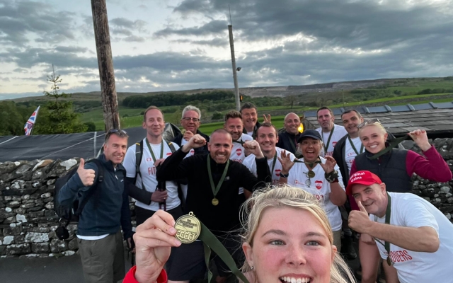 Fit Rovers participants complete the Yorkshire 3 peaks challenge to raise money for The Foundation