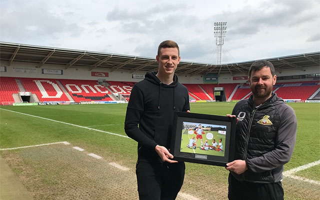 Reece Fielding is named Doncaster Rovers’ Kicks Hero