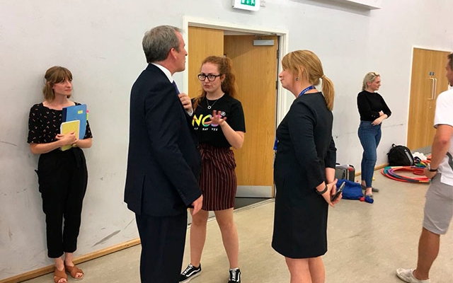 Club Doncaster Foundation's NCS graduates meet Secretary of State for Education