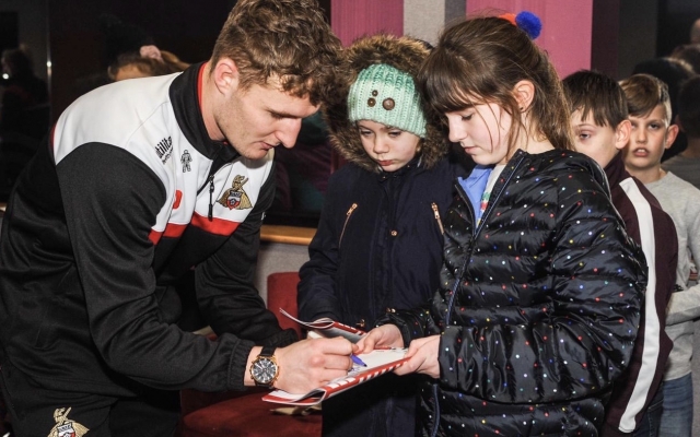 Young reporters enjoy first taste of football journalism