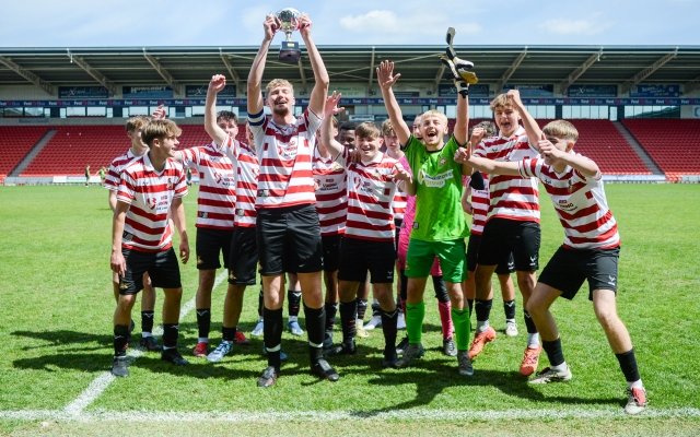 Club Doncaster Sports College retain Varsity trophies for 2025, as annual Varsity event provides over 100 students opportunity to play at the home of League Two champions