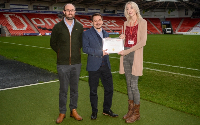 Xeinadin renews patronage with Club Doncaster Foundation, helping to tackle health inequalities in the community
